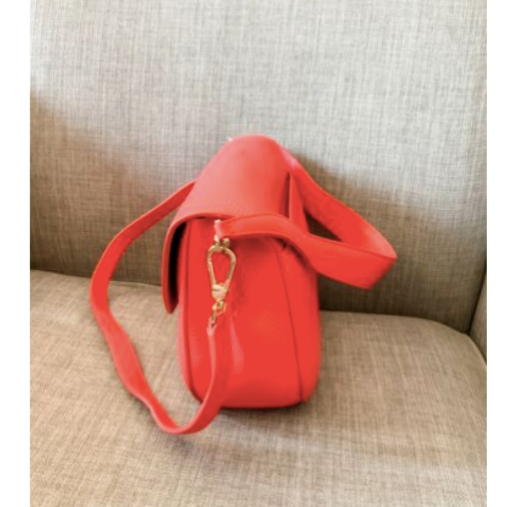 NWT Furla Sleek Fragola Leather Crossbody 1044969 - Picture 6 of 8